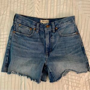 Womens Madewell Relaxed Mid-length Denim Shorts size 27